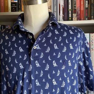 Polo by Ralph Lauren Knit Sailboat Print Polo